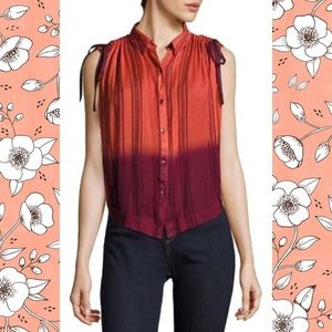 EUC Free People Baby Blues Button up top, Sz M
